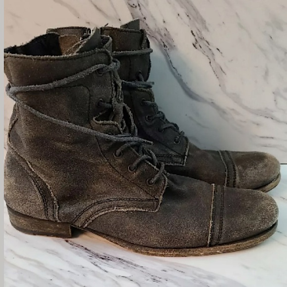 Allsaints Suede Leather Boots - Size 11